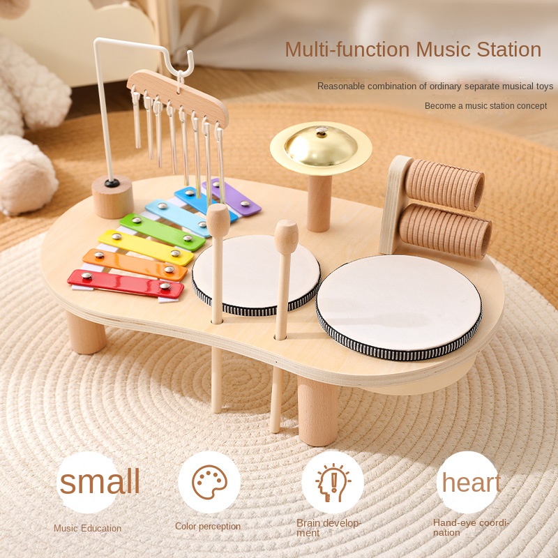 Musical Instrument Game - LazyChild Dziecięca zabawka edukacyjna Drewniana pozytywka