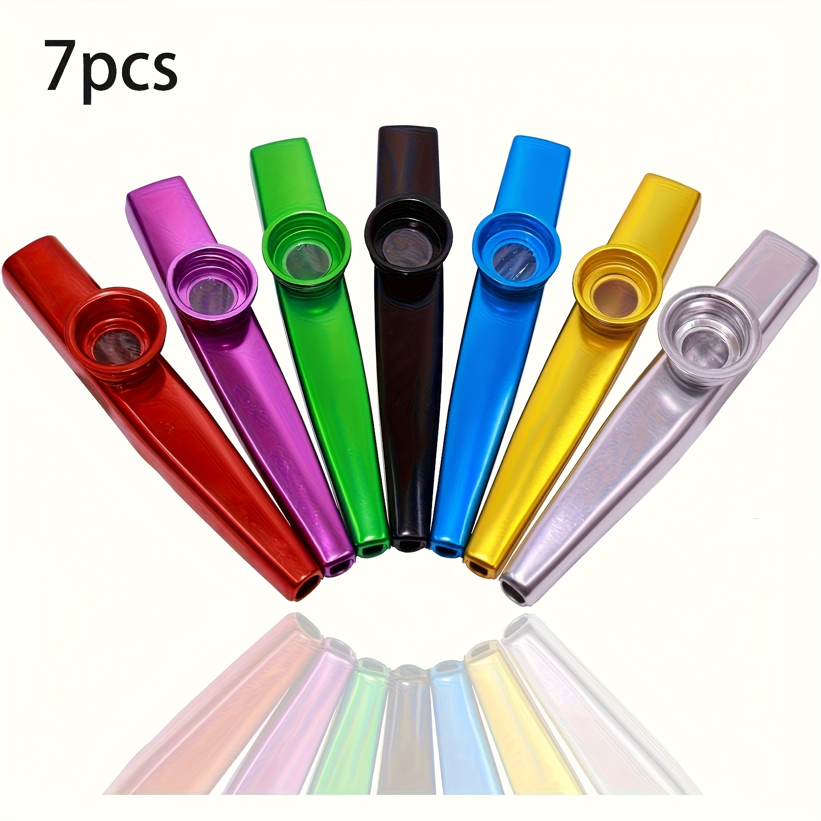 Musical Instrument Kazoo - 7 szt. Metalowe Kazoo Prosty Design