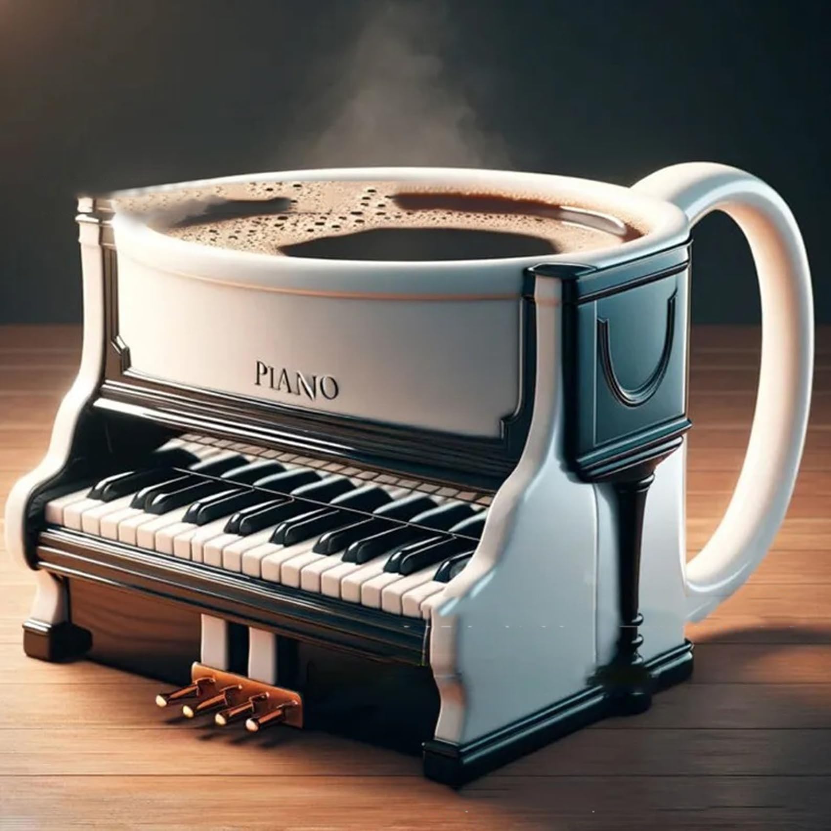 Musical Instrument Like Piano - Kubek do kawy z instrumentem muzycznym,