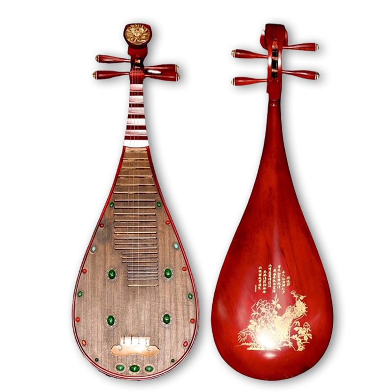 Musical Instrument Lute - Pipa z drewna paulowni 104 cm