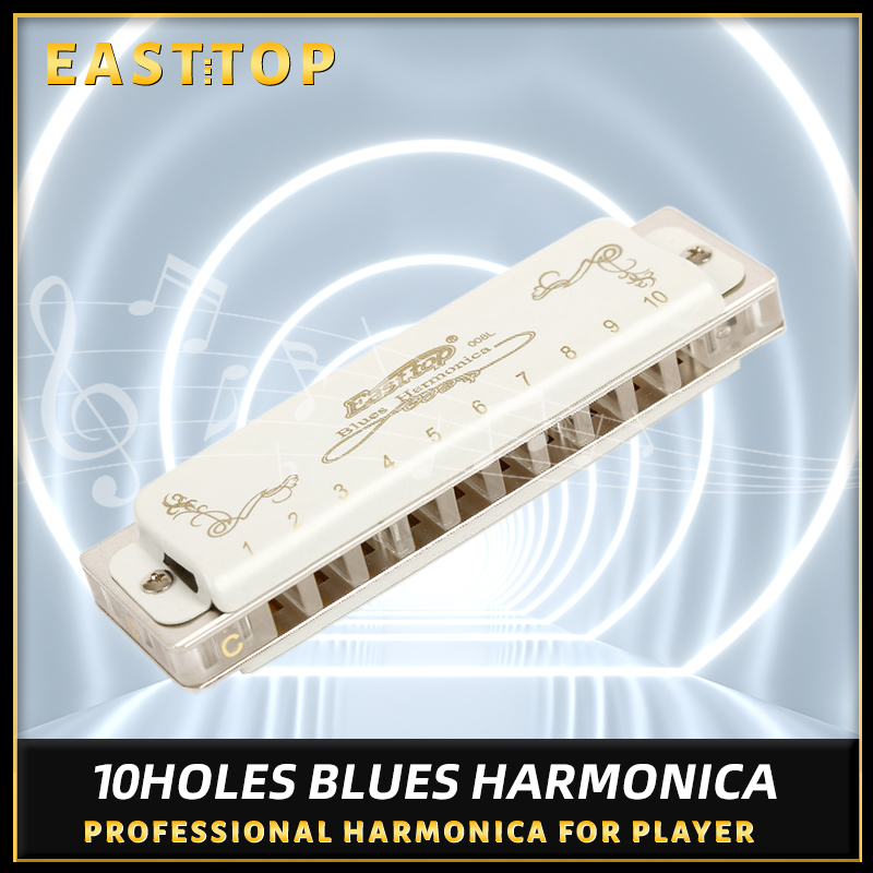 Musical Instrument Lute - East top 10 hole harmonijka profesjonalna