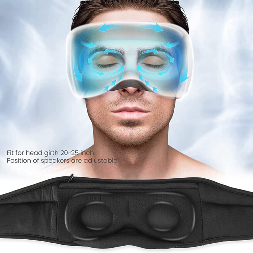 Musical Instrument Video - Maska na oczy Bluetooth z białym