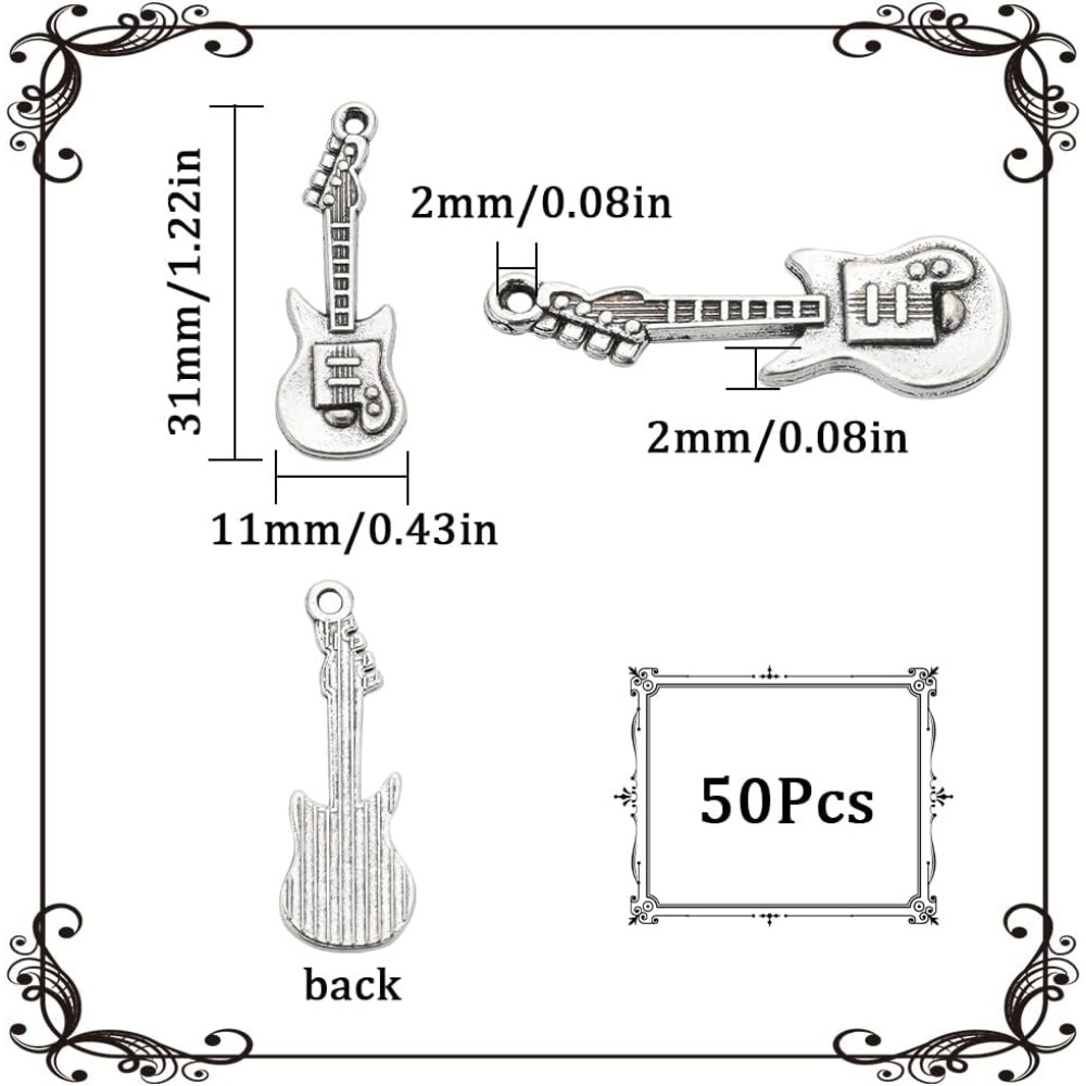 1 pudełko 50 sztuk Vintage git – Musical Instrument Box recenzja i cena