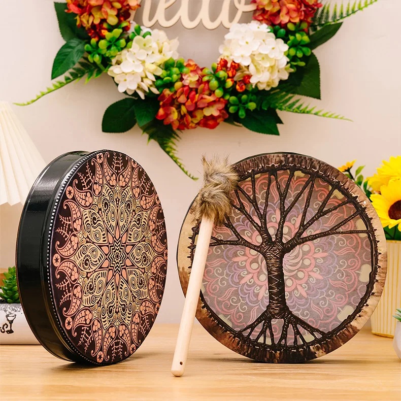 1 szt. Szamański bęben z motyw – Cajon Box Drum recenzja i cena