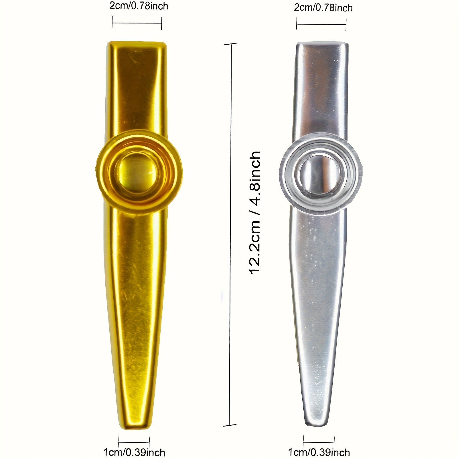 7 szt. Metalowe Kazoo Prosty D – Musical Instrument Kazoo recenzja i cena
