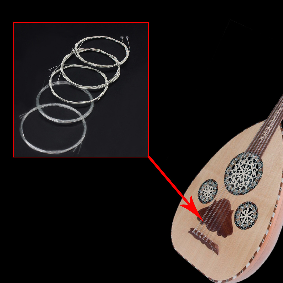 IRIN Oud struny indyk Oud arab – Musical Instrument Lute recenzja i cena