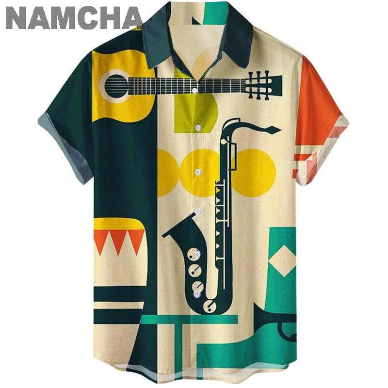Męskie koszule hawajskie w sty – Musical Instrument Hawaiian recenzja i cena