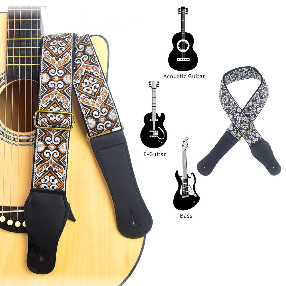 Pasek do gitary z haftowanym n – Musical Instrument Bass recenzja i cena